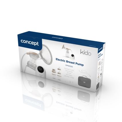 Concept OM4000 - Električna pumpa za izmlazavanje mleka 2 u 1 KIDO bela