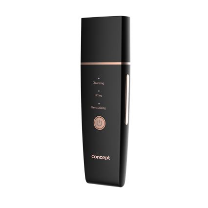 Concept PO2060 - Kozmetička ultrazvučna spatula PERFECT SKIN 3,5W/5V USB 500 mAh IPX6 crna