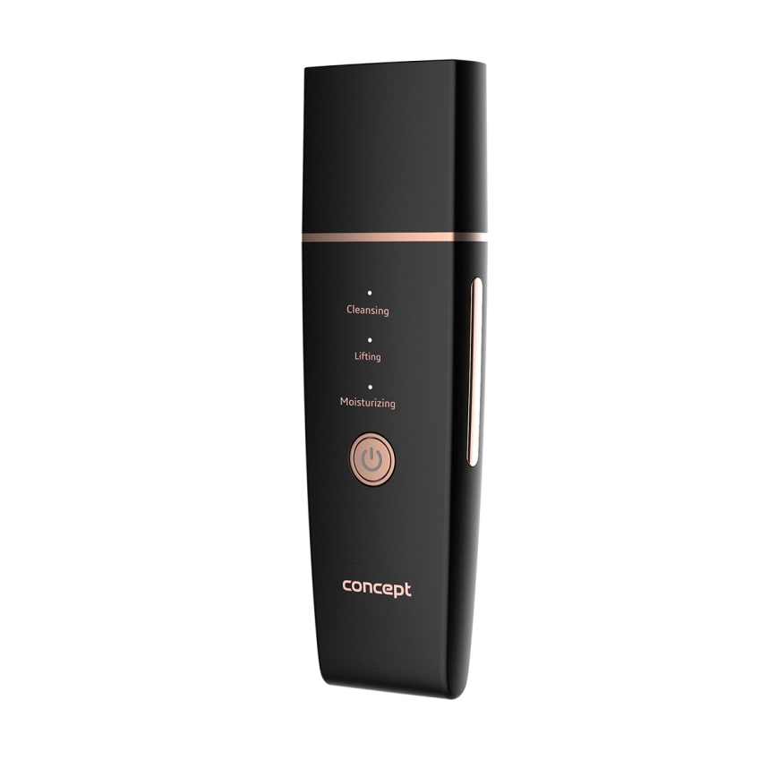 Concept PO2060 - Kozmetička ultrazvučna spatula PERFECT SKIN 3,5W/5V USB 500 mAh IPX6 crna