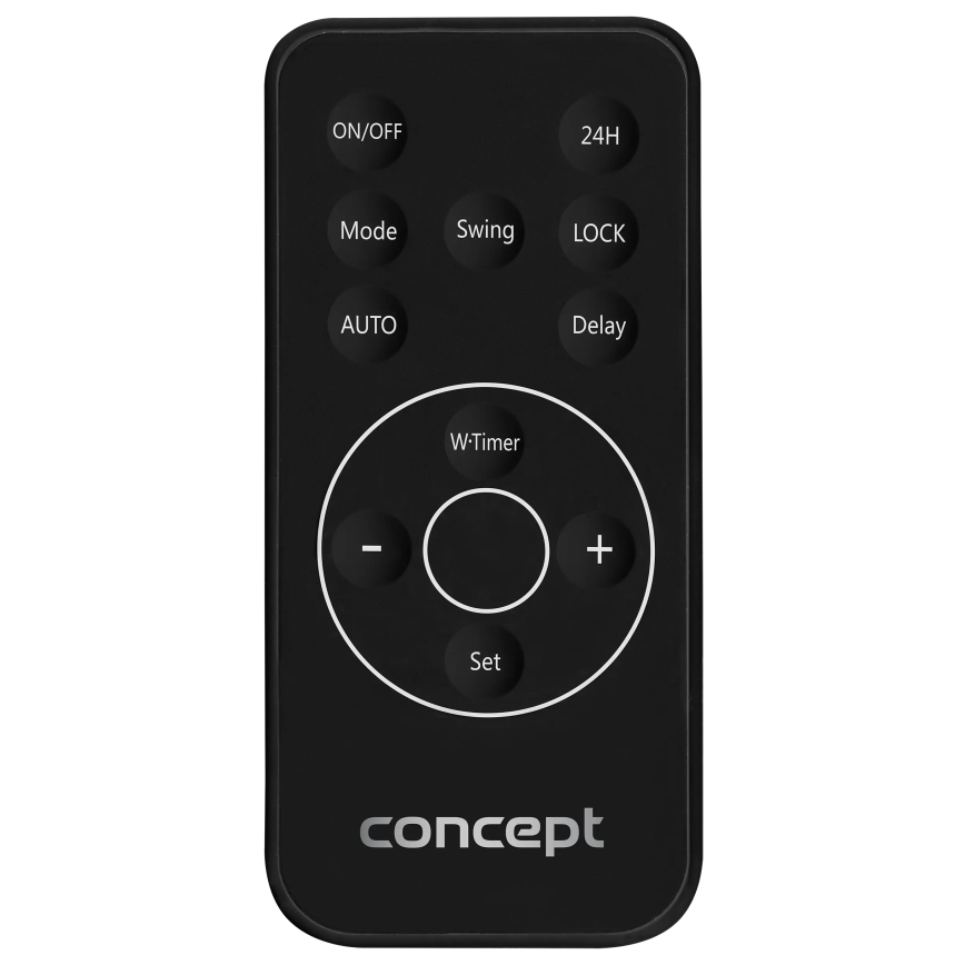 Concept QH4001 - Električni grejač 1000/2000W IP22 crni + daljinski upravljač