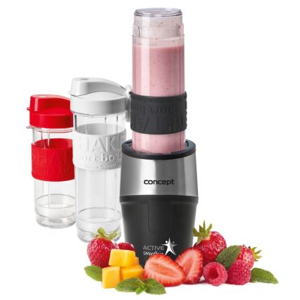 Concept SM3385 - Blender za smoothie sa priborom ACTIVE SMOOTHIE 500W/230V crne boje
