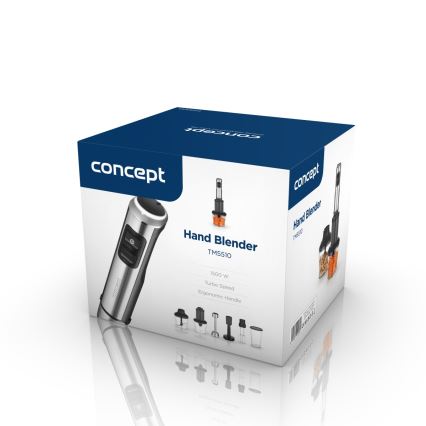 Concept TM5510 - Štapni mikser sa priborom 1500W/230V crna/nerđajući čelik