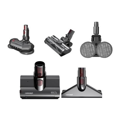 Concept VP6260 - Štapni usisivač 4 u 1 ULTIMATE PRO+ 500 W / 29,6 V, 2200 mAh crna