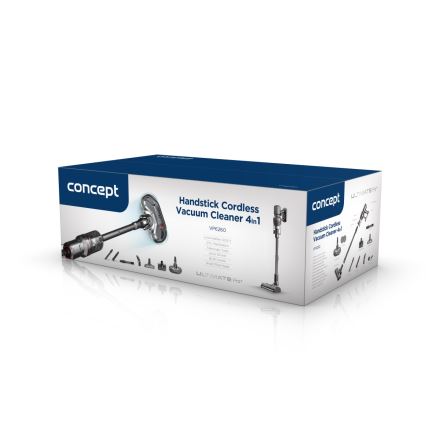 Concept VP6260 - Štapni usisivač 4 u 1 ULTIMATE PRO+ 500 W / 29,6 V, 2200 mAh crna