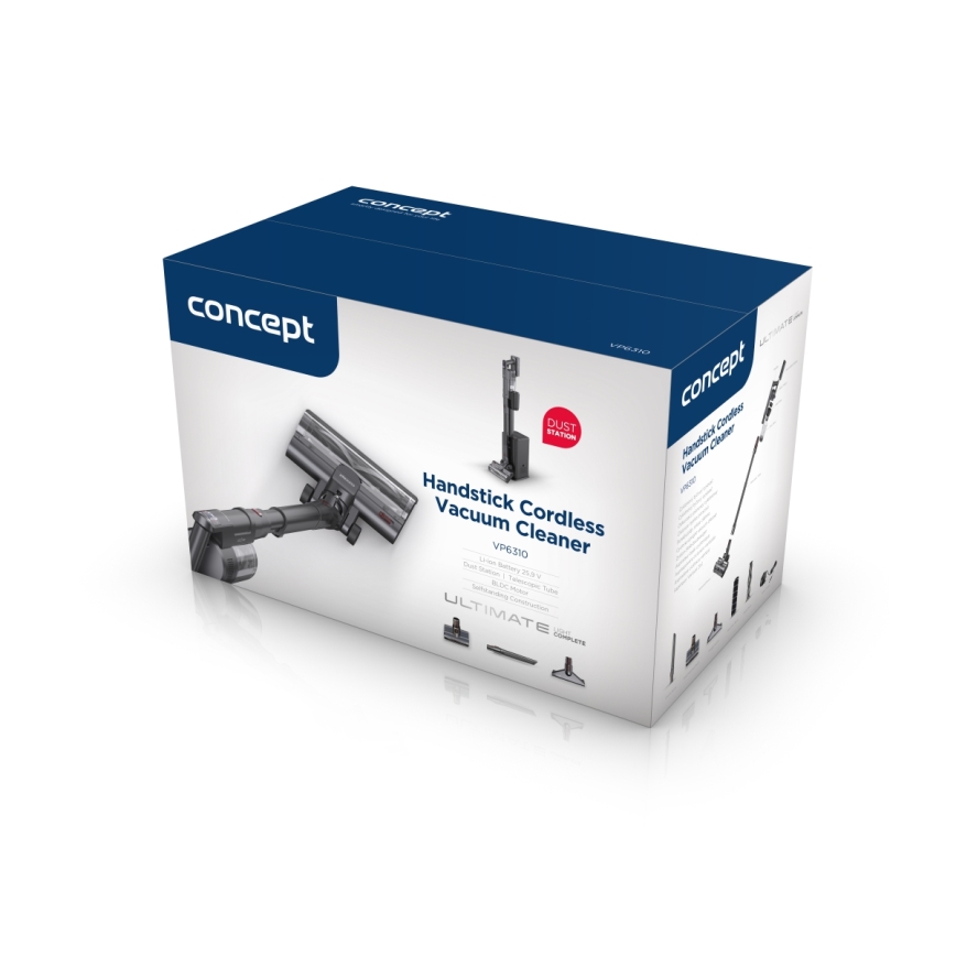 Concept VP6310 - Štapni usisivač 3u1 ULTIMATE COMPLETE LIGHT 420W/25,9V 2200 mAh crna