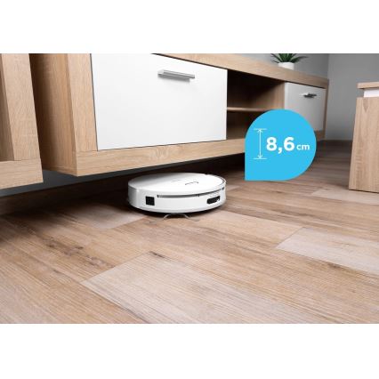 Concept VR4050 - Pametan robotski usisivač sa mopom 2u1 OPTIMUS AQUA PRO LASER 3D 600W/230V 5200 mAh Wi-Fi bela