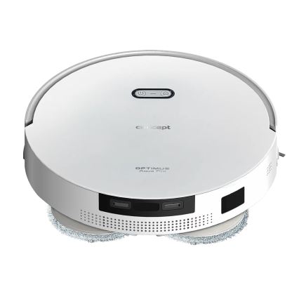 Concept VR4050 - Pametan robotski usisivač sa mopom 2u1 OPTIMUS AQUA PRO LASER 3D 600W/230V 5200 mAh Wi-Fi bela