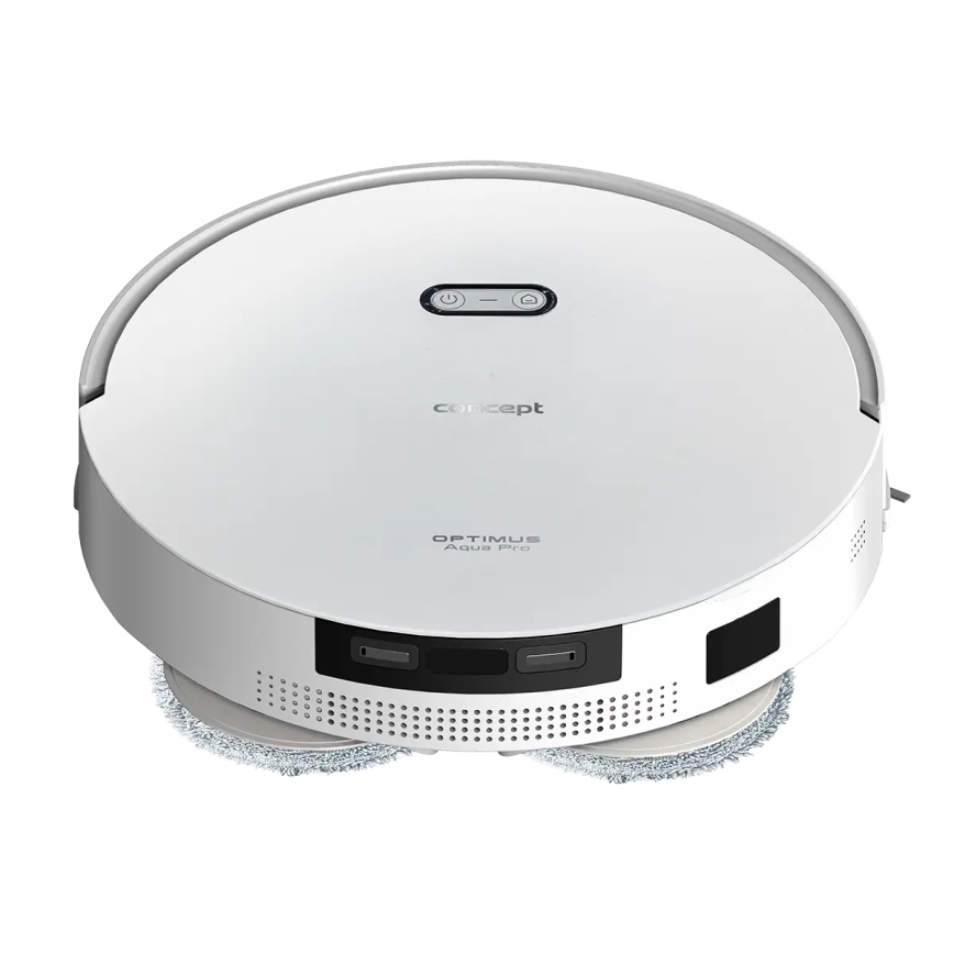 Concept VR4050 - Pametan robotski usisivač sa mopom 2u1 OPTIMUS AQUA PRO LASER 3D 600W/230V 5200 mAh Wi-Fi bela