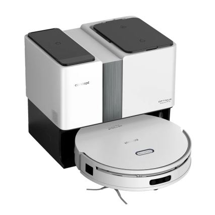 Concept VR4050 - Pametan robotski usisivač sa mopom 2u1 OPTIMUS AQUA PRO LASER 3D 600W/230V 5200 mAh Wi-Fi bela