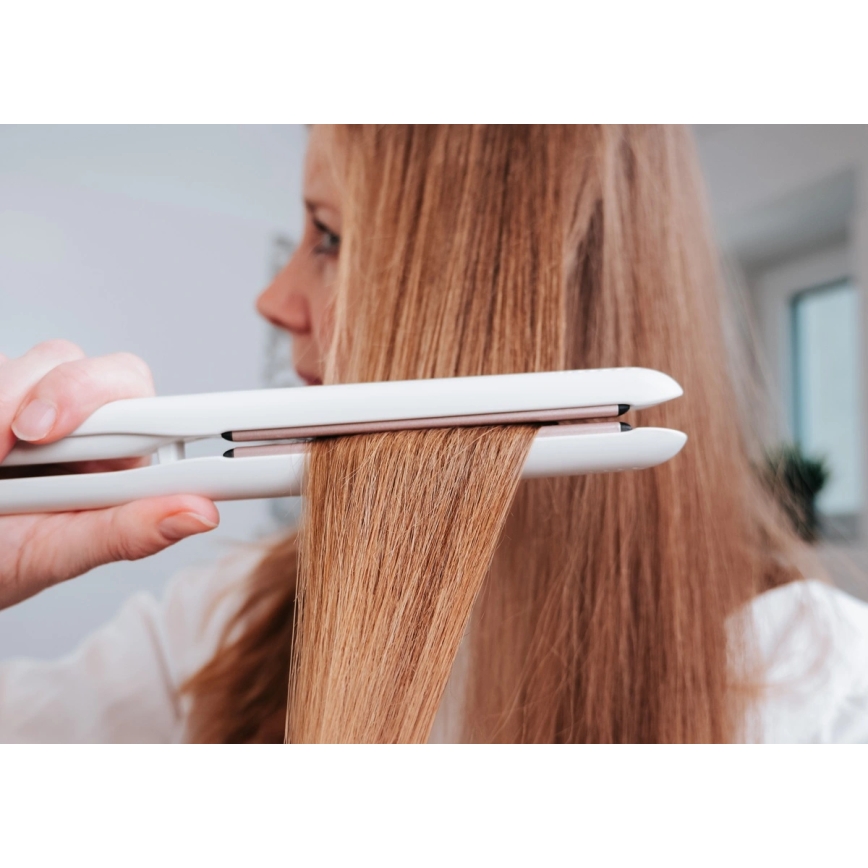 Concept VZ2110 - Ispravljač za kosu GLAM STYLE 48W/230V beo/roze-zlatni