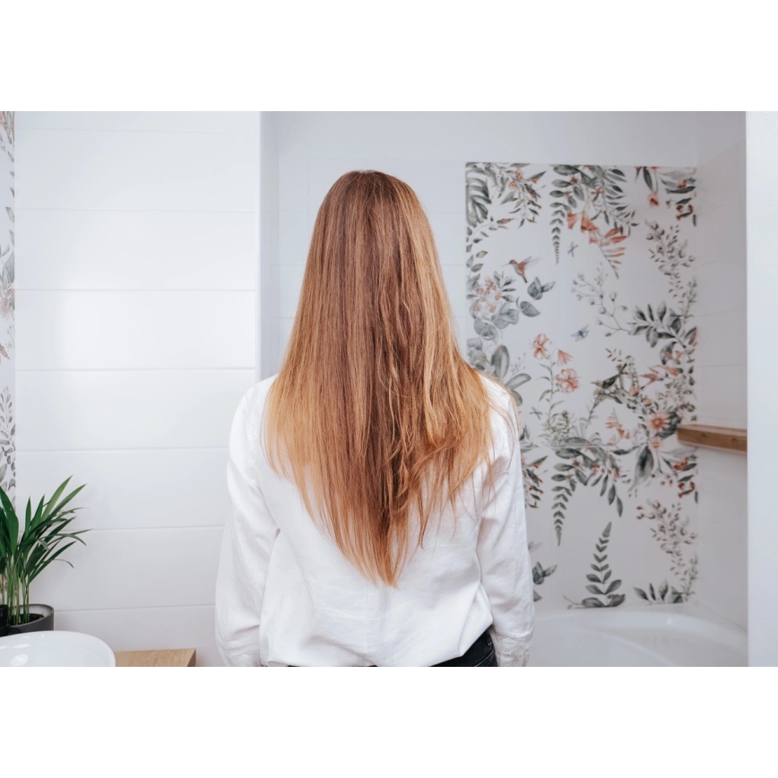 Concept VZ2110 - Ispravljač za kosu GLAM STYLE 48W/230V beo/roze-zlatni