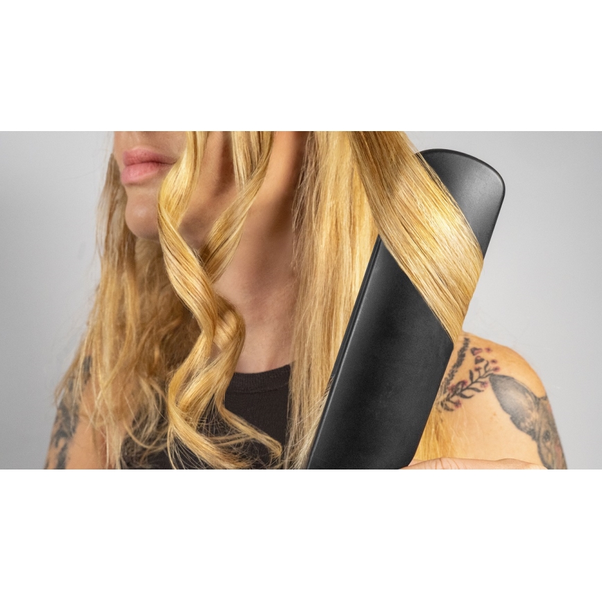 Concept VZ6010 - Parna pegla za kosu sa LED displejem ELITE STEAM BOOST 54W/230V crna