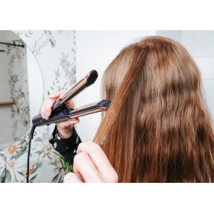 Concept VZ8100 - Pegla za kosu PROFI CARE 60W/230V plava/zlatna