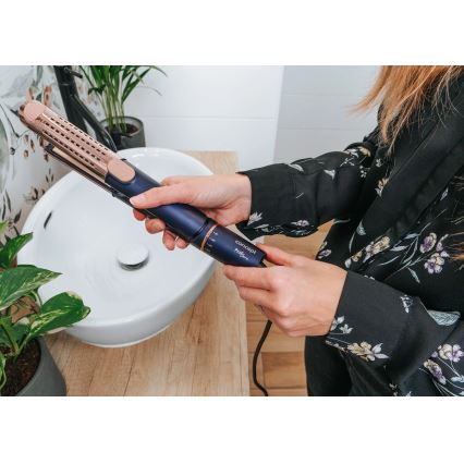Concept VZ8100 - Pegla za kosu PROFI CARE 60W/230V plava/zlatna