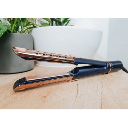 Concept VZ8100 - Pegla za kosu PROFI CARE 60W/230V plava/zlatna