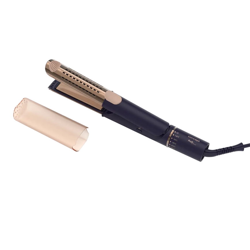 Concept VZ8100 - Pegla za kosu PROFI CARE 60W/230V plava/zlatna