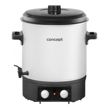 Concept ZH0030 - Lonac za konzerviranje 27 l 2000W/230V bela/crna