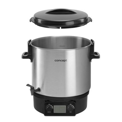 Concept ZH0040 - Lonac za konzerviranje 27 l 2000W/230V nerđajući čelik/crna