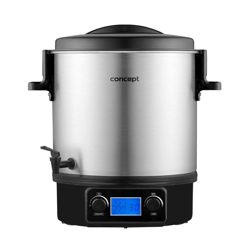 Concept ZH0040 - Lonac za konzerviranje 27 l 2000W/230V nerđajući čelik/crna