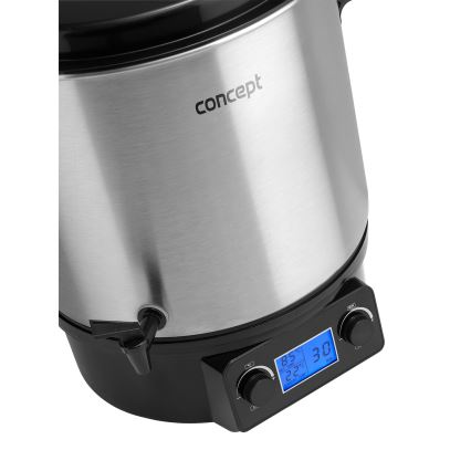 Concept ZH0040 - Lonac za konzerviranje 27 l 2000W/230V nerđajući čelik/crna
