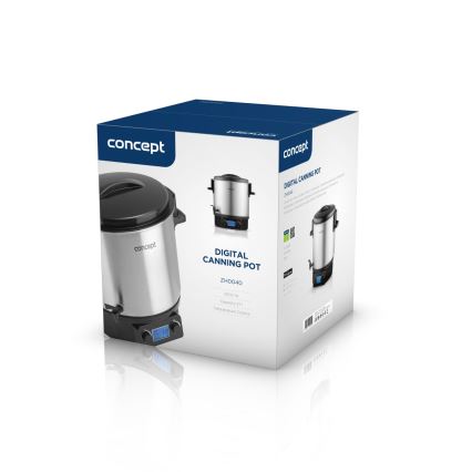 Concept ZH0040 - Lonac za konzerviranje 27 l 2000W/230V nerđajući čelik/crna