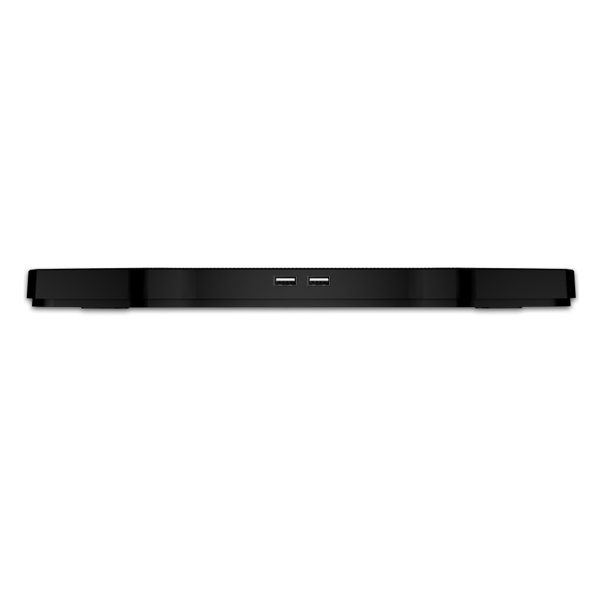 CONNECT IT CCP-2200-BK - Podloga za hlađenje laptopa, 4 ventilatora, 2x USB, crna/plava