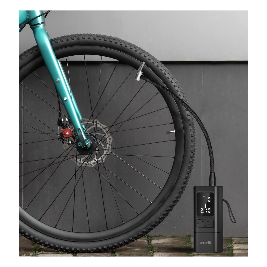 CONNECT IT CFF-4500-BK - Digitalni džepni kompresor AirFlow 80W/6000 mAh crni