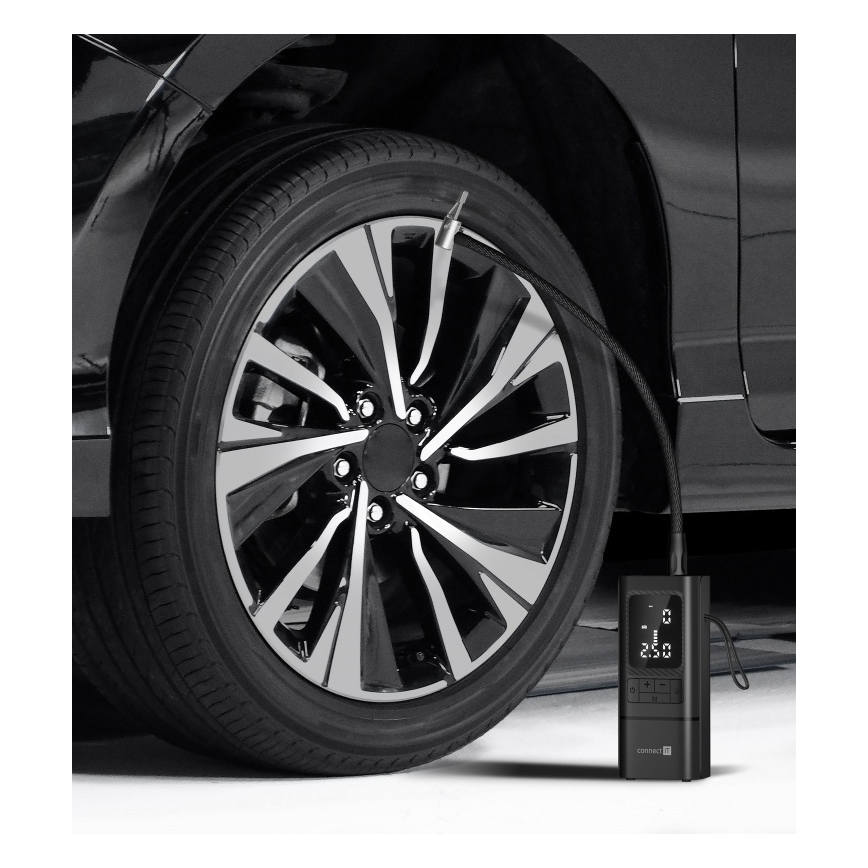 CONNECT IT CFF-4500-BK - Digitalni džepni kompresor AirFlow 80W/6000 mAh crni