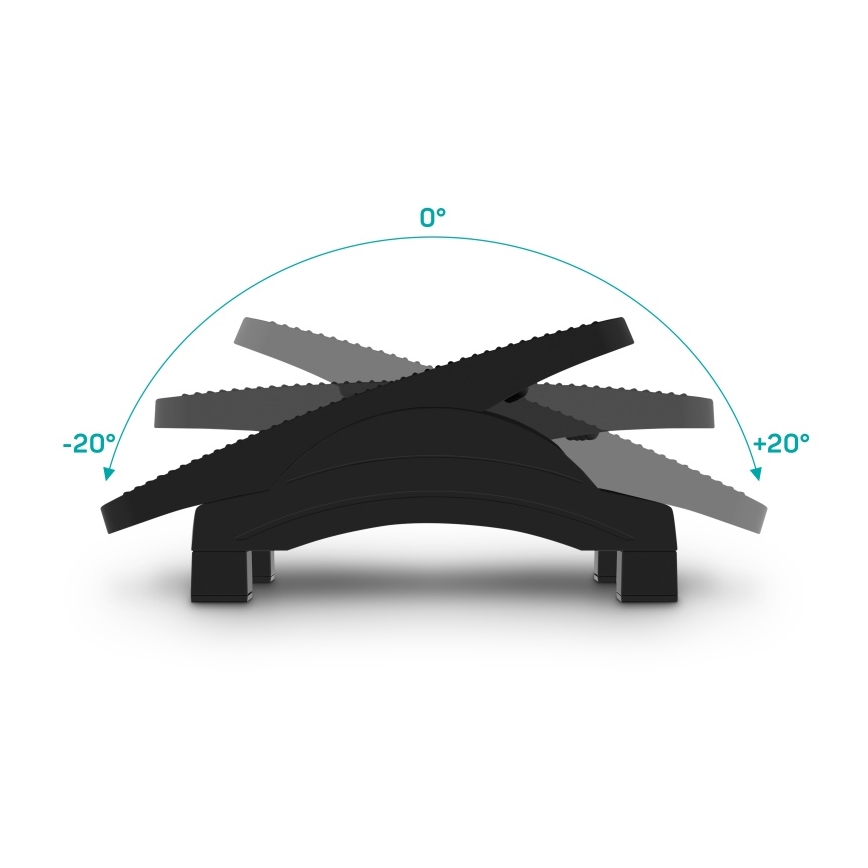 CONNECT IT CFH-4100-BK - Podesiva podloga za noge crna