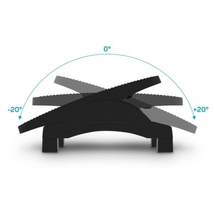 CONNECT IT CFH-4105-BK - Podesiva podloga za noge, crna
