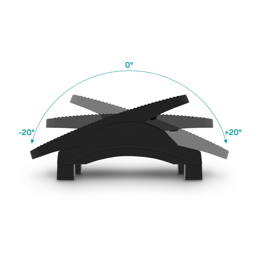 CONNECT IT CFH-4105-BK - Podesiva podloga za noge, crna
