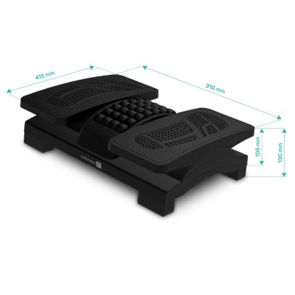 CONNECT IT CFH-4105-BK - Podesiva podloga za noge, crna