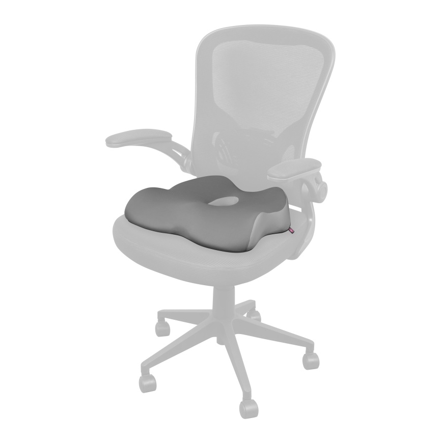 CONNECT IT CFH-5901-GY - Anatomski jastuk za stolicu, sivi