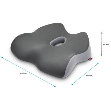 CONNECT IT CFH-5901-GY - Anatomski jastuk za stolicu, sivi