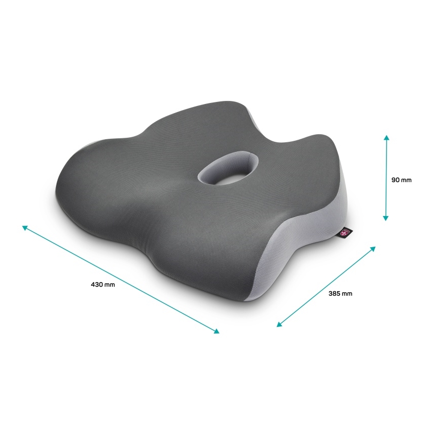 CONNECT IT CFH-5901-GY - Anatomski jastuk za stolicu, sivi