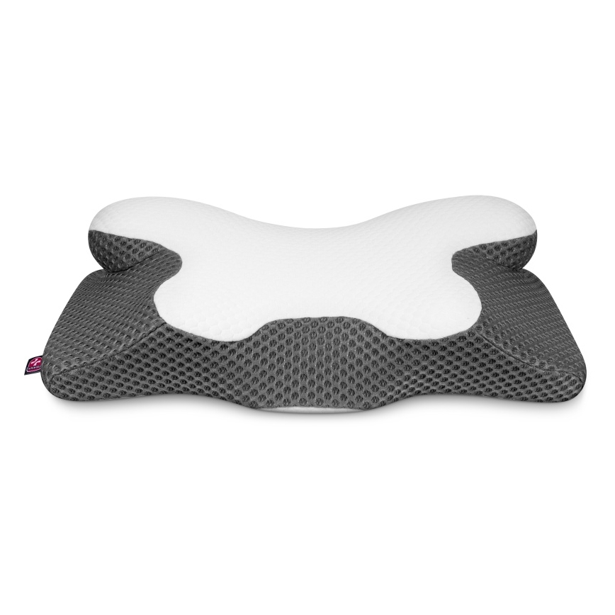 CONNECT IT CFH-6031-WH - Anatomski jastuk Lyra bela/siva