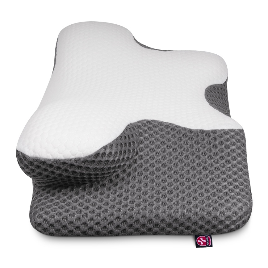 CONNECT IT CFH-6031-WH - Anatomski jastuk Lyra bela/siva