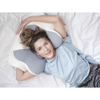 CONNECT IT CFH-6032-WH - Anatomski jastuk Gemini beli/sivi