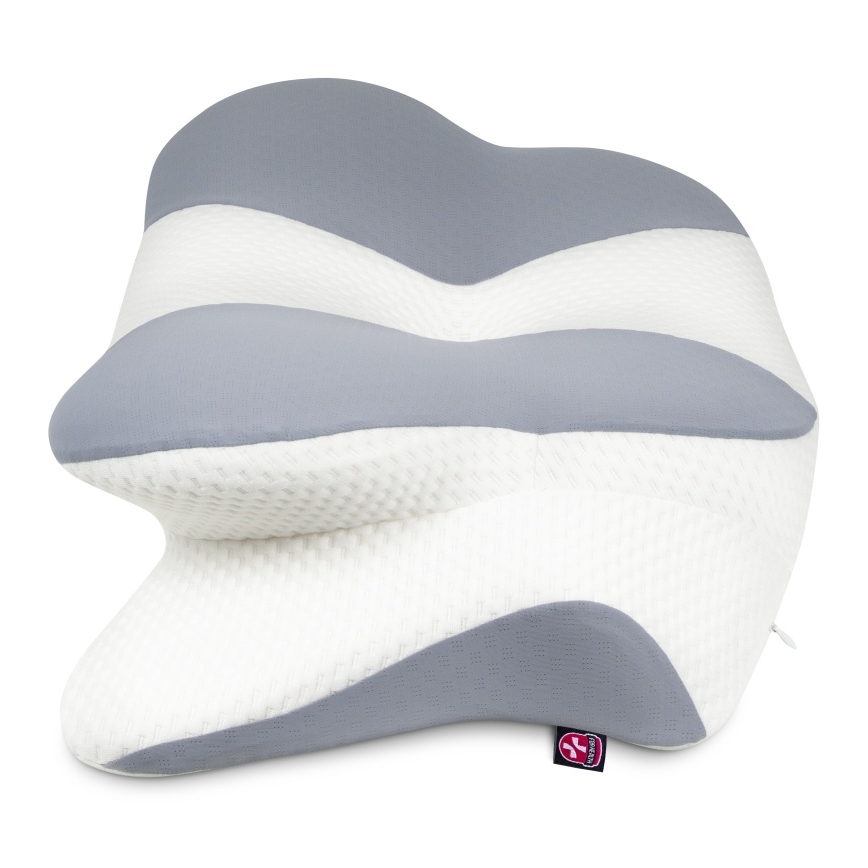 CONNECT IT CFH-6032-WH - Anatomski jastuk Gemini beli/sivi