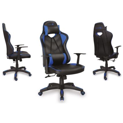 CONNECT IT CGC-0700-BL - Gejmerska stolica LeMans Pro crna/plava