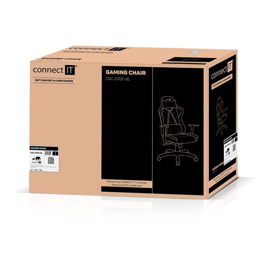 CONNECT IT CGC-0700-BL - Gejmerska stolica LeMans Pro crna/plava