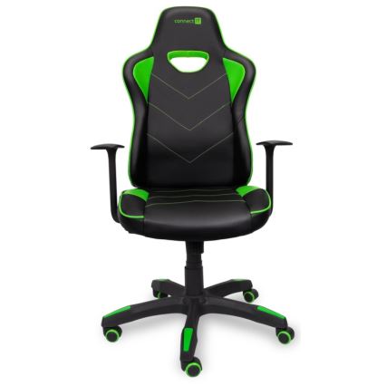 CONNECT IT CGC-0700-GR - Gejmerska stolica LeMans Pro crna/zelena