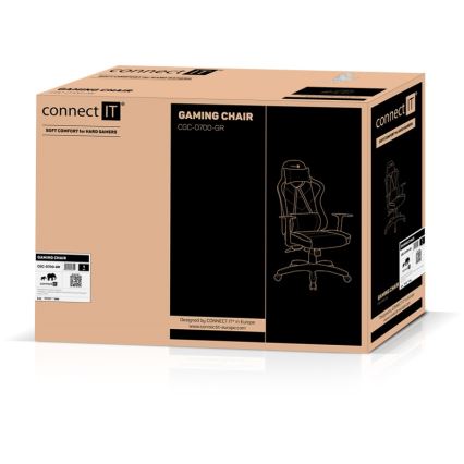CONNECT IT CGC-0700-GR - Gejmerska stolica LeMans Pro crna/zelena