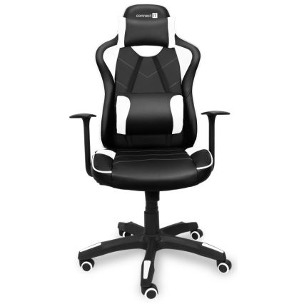 CONNECT IT CGC-0700-WH - Gejmerska stolica LeMans Pro crna/bela