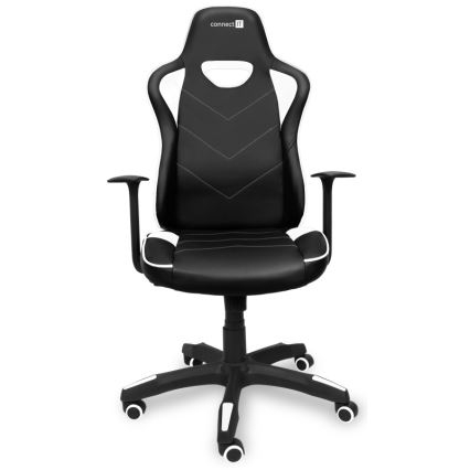 CONNECT IT CGC-0700-WH - Gejmerska stolica LeMans Pro crna/bela