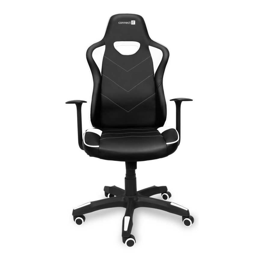 CONNECT IT CGC-0700-WH - Gejmerska stolica LeMans Pro crna/bela