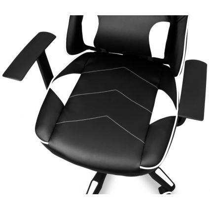 CONNECT IT CGC-0700-WH - Gejmerska stolica LeMans Pro crna/bela