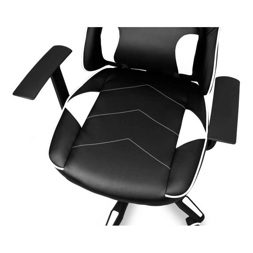 CONNECT IT CGC-0700-WH - Gejmerska stolica LeMans Pro crna/bela