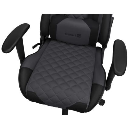 CONNECT IT CGC-1200-GY - Gejmerska stolica Monaco Pro siva/crrna