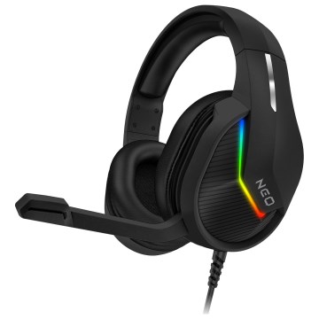 CONNECT IT CHP-3595-BK - LED RGB gejmerske žične slušalice sa mikrofonom, crne